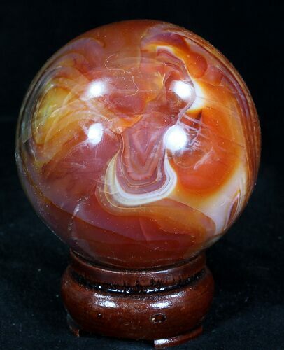 Colorful Carnelian Agate Sphere #32099